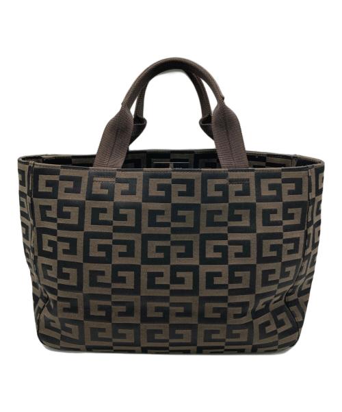 GIVENCHY（ジバンシィ）GIVENCHY (ジバンシィ) 総柄トートバッグ ブラウンの古着・服飾アイテム