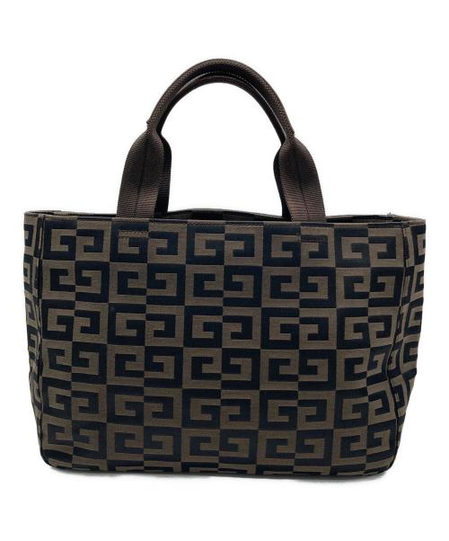 GIVENCHY（ジバンシィ）GIVENCHY (ジバンシィ) 総柄トートバッグ ブラウンの古着・服飾アイテム