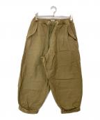 goldゴールド）の古着「BACKSATIN OVER PANTS」｜カーキ