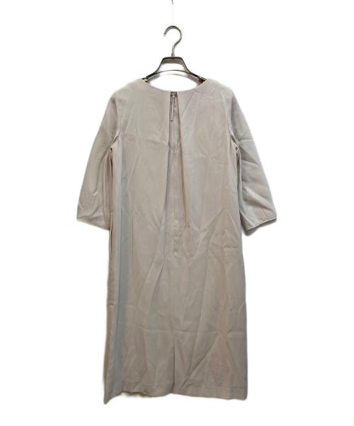 自由区（ジユウク）自由区 (ジユウク) ダブルクロス サックワンピース アイボリー サイズ:32の古着・服飾アイテム