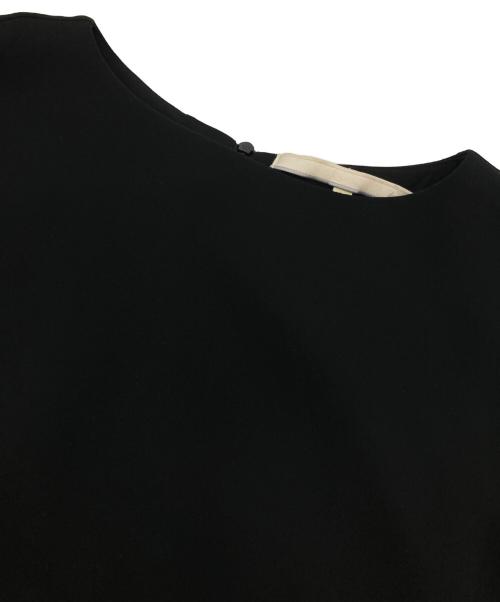 自由区（ジユウク）自由区 (ジユウク) ダブルクロス サックワンピース ネイビー サイズ:32の古着・服飾アイテム