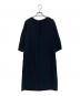 自由区 (ジユウク) ダブルクロス サックワンピース ネイビー サイズ:32：5000円