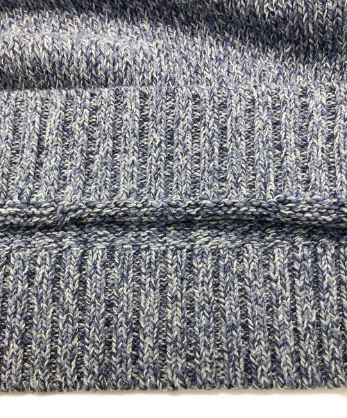 POLO RALPH LAUREN（ポロ・ラルフローレン）POLO RALPH LAUREN (ポロ・ラルフローレン) ロゴコットンクルーネックニット ブルー サイズ:SIZE Mの古着・服飾アイテム