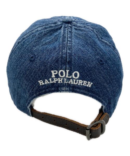 POLO RALPH LAUREN（ポロ・ラルフローレン）POLO RALPH LAUREN (ポロ・ラルフローレン) ベアデニムボールキャップ インディゴ サイズ:-の古着・服飾アイテム