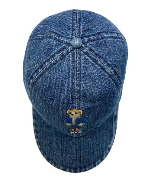 POLO RALPH LAUREN（ポロ・ラルフローレン）POLO RALPH LAUREN (ポロ・ラルフローレン) ベアデニムボールキャップ インディゴ サイズ:-の古着・服飾アイテム