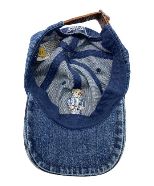 POLO RALPH LAUREN（ポロ・ラルフローレン）POLO RALPH LAUREN (ポロ・ラルフローレン) ベアデニムボールキャップ インディゴ サイズ:-の古着・服飾アイテム