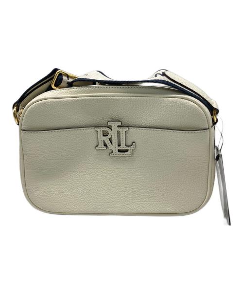 LAUREN RALPH LAUREN（ローレンラルフローレン）LAUREN RALPH LAUREN (ローレンラルフローレン) ロゴショルダーバッグ ホワイトの古着・服飾アイテム