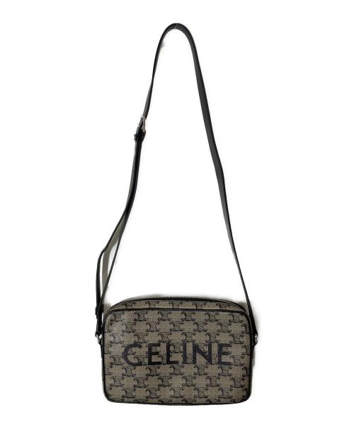 CELINE（セリーヌ）CELINE (セリーヌ) ミディアム メッセンジャーバッグ ベージュ×ブラック サイズ:-の古着・服飾アイテム