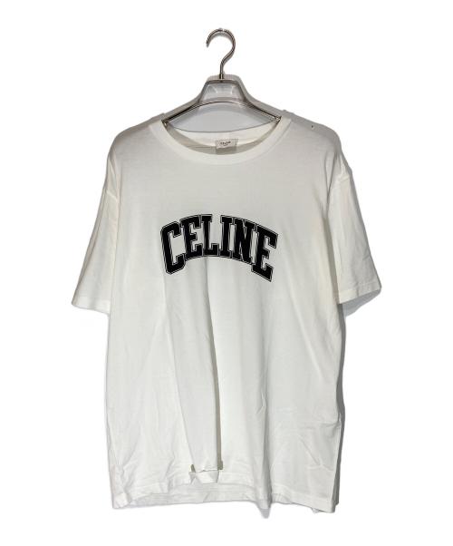 CELINE（セリーヌ）CELINE (セリーヌ) ルーズ Tシャツ / コットンジャージー ホワイト サイズ:XXLの古着・服飾アイテム