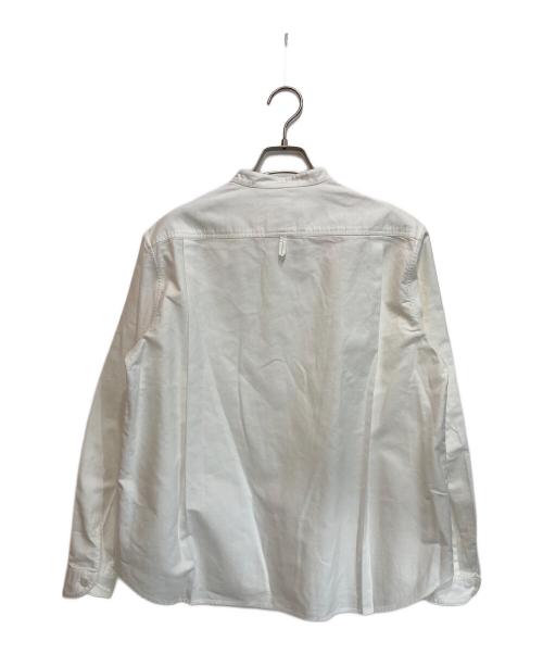 DANTON（ダントン）DANTON (ダントン) オックスフォード バンドカラー長袖シャツ ホワイト サイズ:36の古着・服飾アイテム