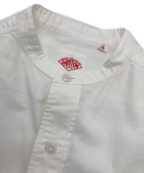 DANTON（ダントン）DANTON (ダントン) オックスフォード バンドカラー長袖シャツ ホワイト サイズ:36の古着・服飾アイテム