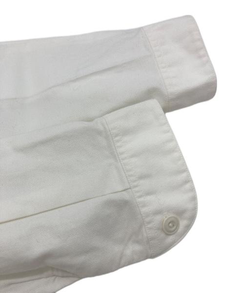 DANTON（ダントン）DANTON (ダントン) オックスフォード バンドカラー長袖シャツ ホワイト サイズ:36の古着・服飾アイテム