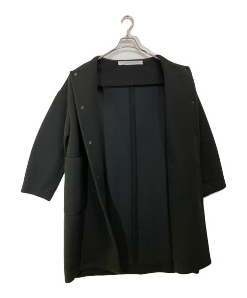 COGTHEBIGSMOKE（コグザビッグスモーク）COGTHEBIGSMOKE (コグザビッグスモーク) ROUND NECK コート ブラック サイズ:下記参照の古着・服飾アイテム