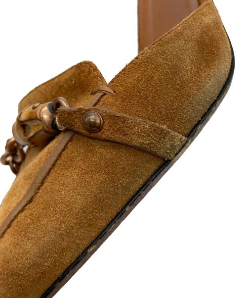 GUCCI（グッチ）GUCCI (グッチ) バンブービットミュールパンプス ブラウン サイズ:SIZE 35 1/2の古着・服飾アイテム