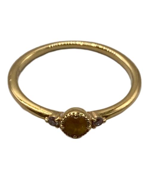 4℃（ヨンドシー）4℃ (ヨンドシー) イエローゴールドリング サイズ:７号の古着・服飾アイテム