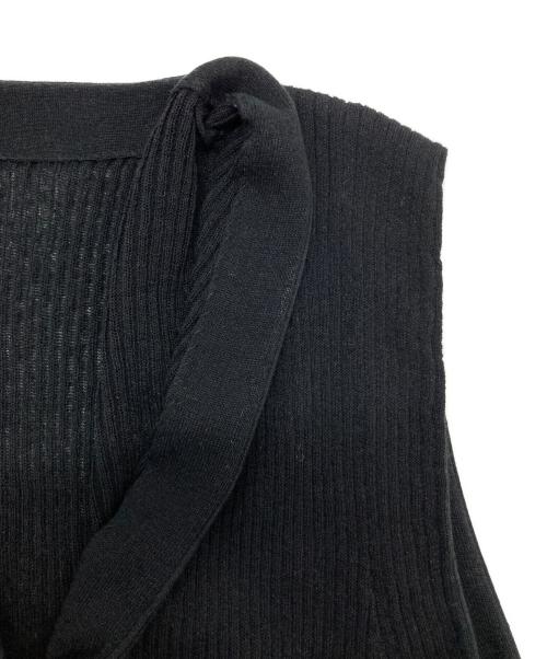 Spick and Span（スピック＆スパン）Spick and Span (スピック＆スパン) 麻コットンリブベスト ブラック サイズ:-の古着・服飾アイテム