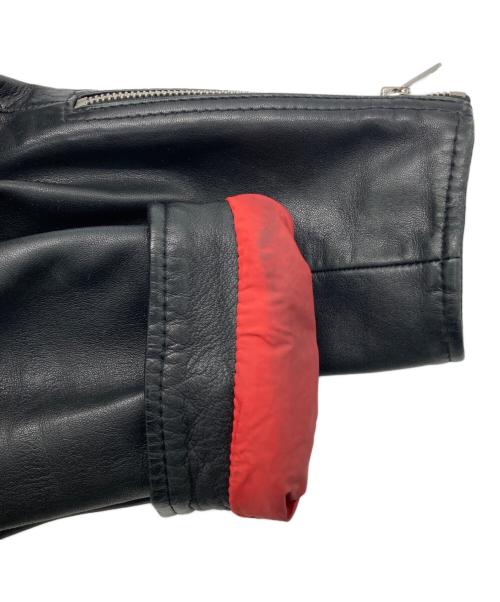 DIESEL（ディーゼル）DIESEL (ディーゼル) シングルライダースジャケット ブラック サイズ:SIZE Mの古着・服飾アイテム