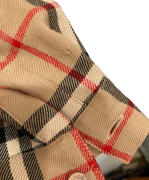 Burberry's（バーバリーズ）Burberry's (バーバリーズ) ノバチェックウールシャツ ベージュ サイズ:7Rの古着・服飾アイテム
