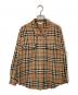 Burberry's（バーバリーズ）の古着「ノバチェックウールシャツ」｜ベージュ