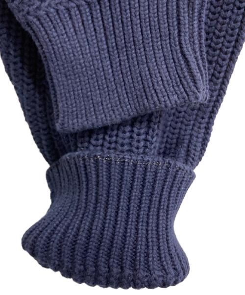 Eddie Bauer（エディーバウアー）Eddie Bauer (エディーバウアー) ヘンリーネックニット ネイビー サイズ:Sの古着・服飾アイテム