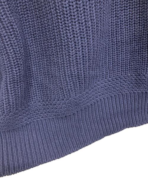 Eddie Bauer（エディーバウアー）Eddie Bauer (エディーバウアー) ヘンリーネックニット ネイビー サイズ:Sの古着・服飾アイテム