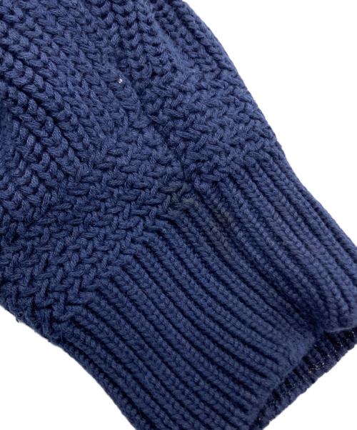 Eddie Bauer（エディーバウアー）Eddie Bauer (エディーバウアー) ヘンリーネックニット ネイビー サイズ:Sの古着・服飾アイテム