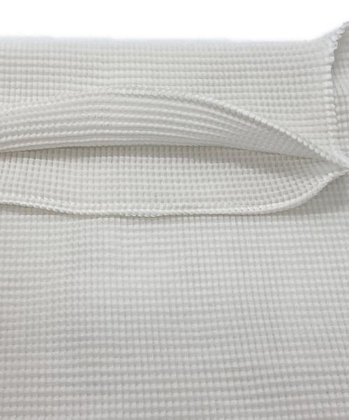 me ISSEY MIYAKE（ミーイッセイ ミヤケ）me ISSEY MIYAKE (ミーイッセイ ミヤケ) ハイネックプリーツカットソー ホワイト サイズ:-の古着・服飾アイテム