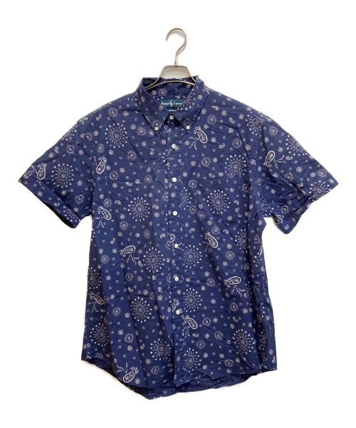 RALPH LAUREN（ラルフローレン）RALPH LAUREN (ラルフローレン) ペイズリーシャツ ネイビー サイズ:XLの古着・服飾アイテム