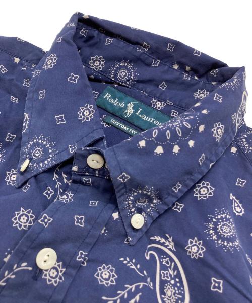 RALPH LAUREN（ラルフローレン）RALPH LAUREN (ラルフローレン) ペイズリーシャツ ネイビー サイズ:XLの古着・服飾アイテム