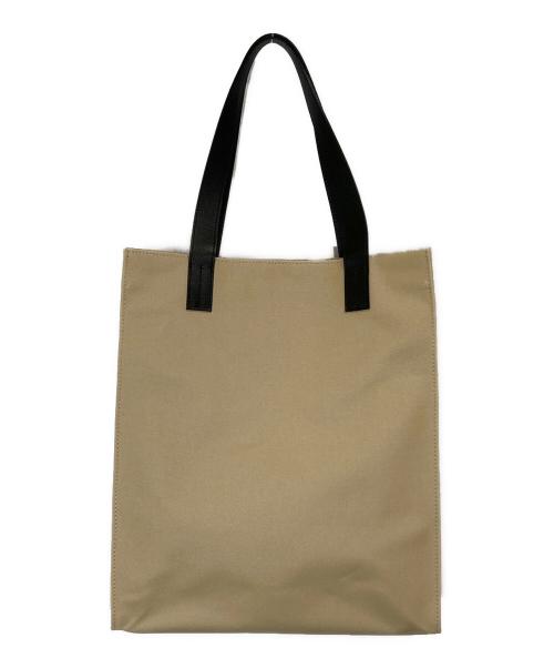CULLNI（クルニ）CULLNI (クルニ) Leather Pocket Canvas Tote Bag ベージュの古着・服飾アイテム