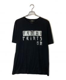FENDI（フェンディ）の古着「プリントTシャツ」｜ブラック