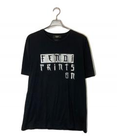 中古・古着通販】GUCCI (グッチ) ロゴプリントTシャツ ブラック サイズ