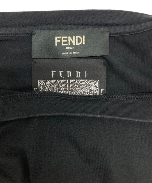 FENDI（フェンディ）FENDI (フェンディ) プリントTシャツ ブラック サイズ:Lの古着・服飾アイテム