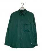 NANGAナンガ）の古着「PLCエクスカーションシャツ」｜グリーン