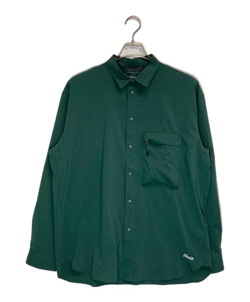 NANGA（ナンガ）NANGA (ナンガ) PLCエクスカーションシャツ グリーン サイズ:Sの古着・服飾アイテム