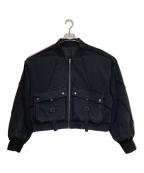HAREハレ）の古着「ピグメントリバーシブルボンバーブルゾン」｜ブラック