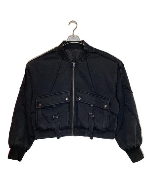 HARE（ハレ）HARE (ハレ) ピグメントリバーシブルボンバーブルゾン ブラック サイズ:Mの古着・服飾アイテム