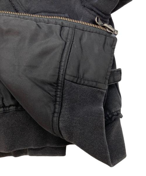 HARE（ハレ）HARE (ハレ) ピグメントリバーシブルボンバーブルゾン ブラック サイズ:Mの古着・服飾アイテム