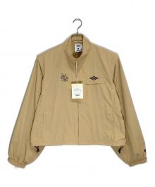 Sea Room lynn×UMBRO（シールームリン×アンブロ）の古着「ナイロントラックジャケット」｜ベージュ