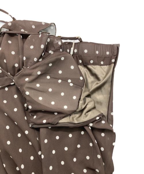 Sea Room lynn（シールームリン）Sea Room Lynn (シールームリン) collab パッドinフリルキャミドレス カーキ サイズ:Ⅿの古着・服飾アイテム