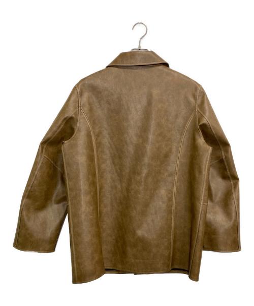 Sea Room lynn（シールームリン）Sea Room Lynn (シールームリン) VintageECOレザーシャツジャケットフェイクレザーコート ブラウン サイズ:SHORTの古着・服飾アイテム