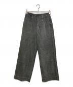 Sea Room lynnシールームリン）の古着「Color Wash コーデュロイトラウザーパンツ」｜グレー