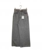 Sea Room lynnシールームリン）の古着「ワイドウエストバギー SRN05」｜グレー