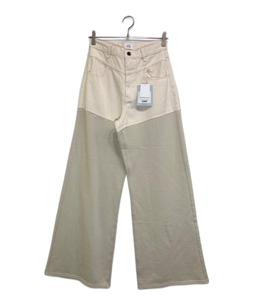 Sea Room lynn（シールームリン）Sea Room Lynn (シールームリン) スウェットDockingデニムパンツ ベージュ サイズ:25 未使用品の古着・服飾アイテム