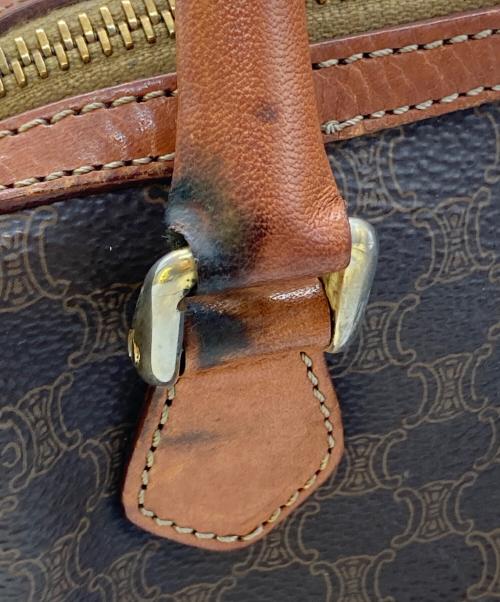 CELINE（セリーヌ）CELINE (セリーヌ) マカダム柄ミニボストンハンドバッグ ブラウン サイズ:-の古着・服飾アイテム