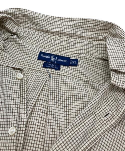RALPH LAUREN（ラルフローレン）RALPH LAUREN (ラルフローレン) BLAKEチェックシャツ ベージュ サイズ:XLの古着・服飾アイテム