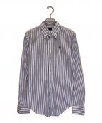RALPH LAURENラルフローレン）の古着「シャツ」｜ホワイト×パープル