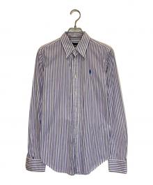 RALPH LAUREN（ラルフローレン）の古着「シャツ」｜ホワイト×パープル