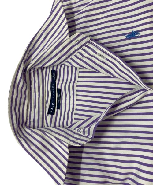RALPH LAUREN（ラルフローレン）RALPH LAUREN (ラルフローレン) シャツ ホワイト×パープル サイズ:Ⅿの古着・服飾アイテム