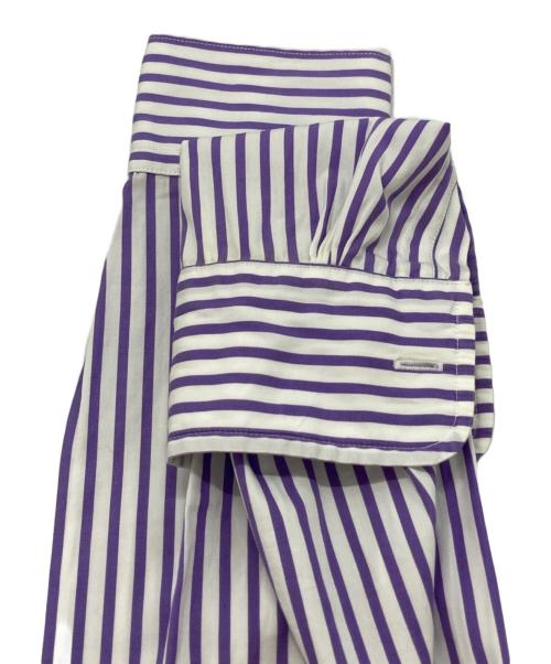 RALPH LAUREN（ラルフローレン）RALPH LAUREN (ラルフローレン) シャツ ホワイト×パープル サイズ:Ⅿの古着・服飾アイテム